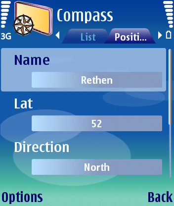 Compass edit view